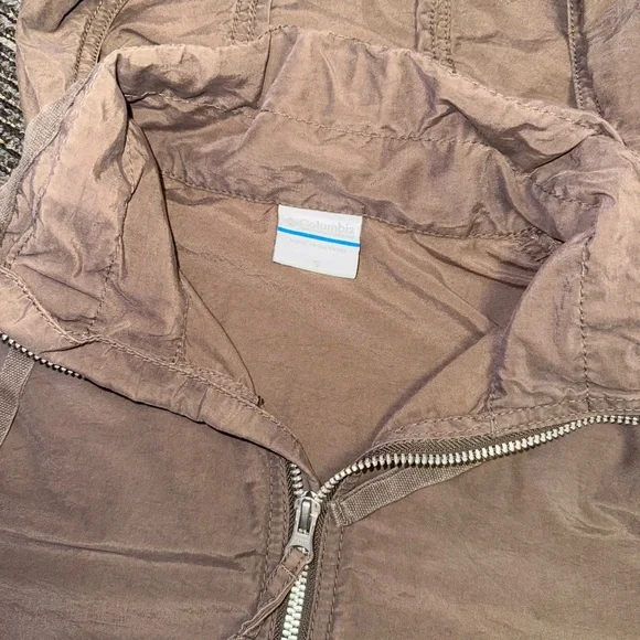 Columbia Light Brown 1/4 Zip Jacket Small - Picture 2 of 11